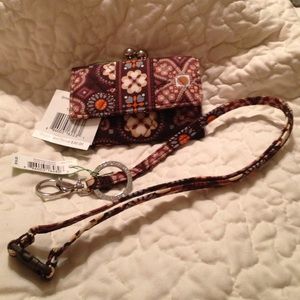Vera Bradley wallet & lanyard