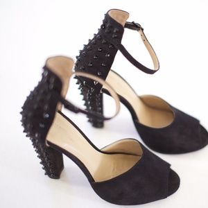 Zara Studded Black Heels