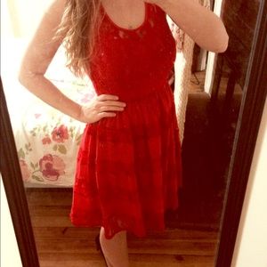 Ark & Co Red Lace Dress