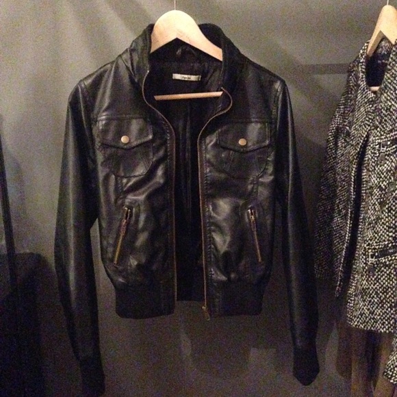 Faux leather jacket