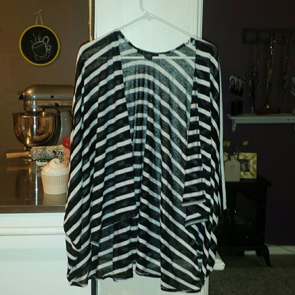 Black and white cardigan
