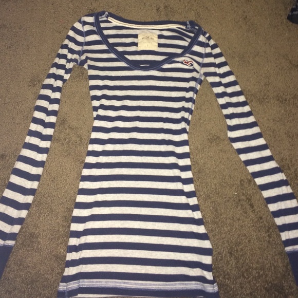 Striped long sleeve Hollister shirt