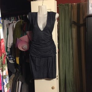 Denim type material dress