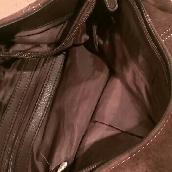 Brown suede purse - Picture 3 of 3