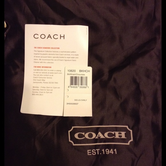 Authentic Coach Brown Carly handbag - Picture 4 of 4