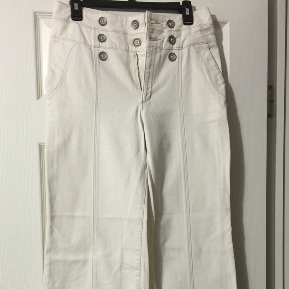Off white high waisted pants