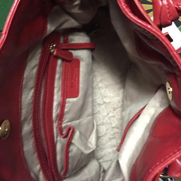 ❌sold❌ Michael Kors Red Studded Hamilton - Picture 3 of 4