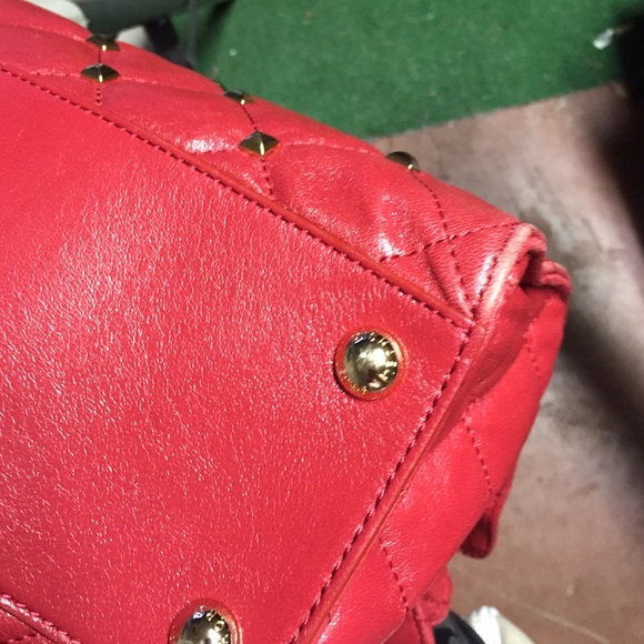 ❌sold❌ Michael Kors Red Studded Hamilton - Picture 4 of 4