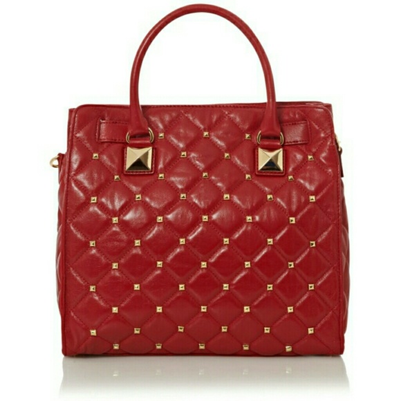 ❌sold❌ Michael Kors Red Studded Hamilton - Picture 2 of 4