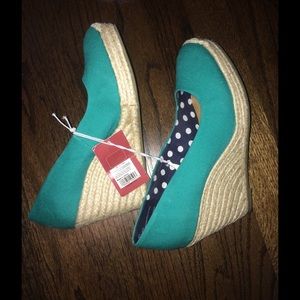 Green espadrilles
