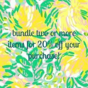 20% off bundles from my closet!!