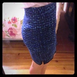 J. Crew factory blue plaid mini skirt