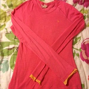 Abercrombie pink long sleeved tee