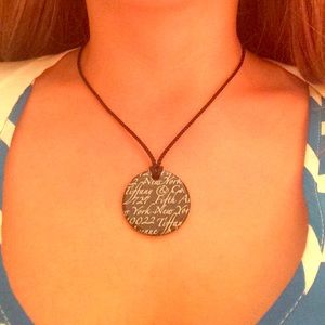 Tiffany Notes Round Pendant Necklace