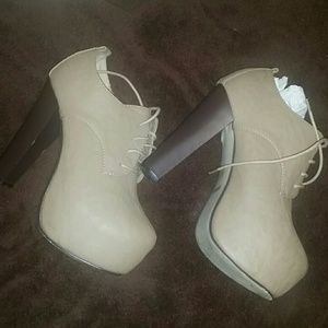 Nude booties