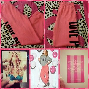 SOLD!PINK CAMPUS PANT&VICTORIA SECRET REWARD