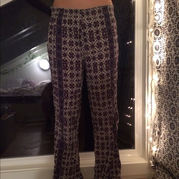 Brandy Melville purple hippie pants