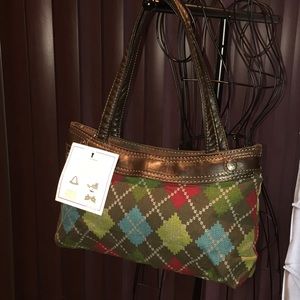 Thirty-One Brown Elite Skirt Purse