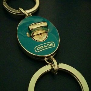 Coach double keychain