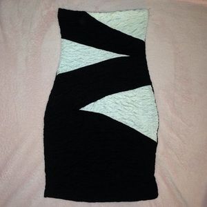 Black and white dress