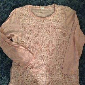 Peach j.crew top