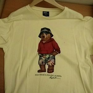 Men's yellow t-shirt with Polo Bear.