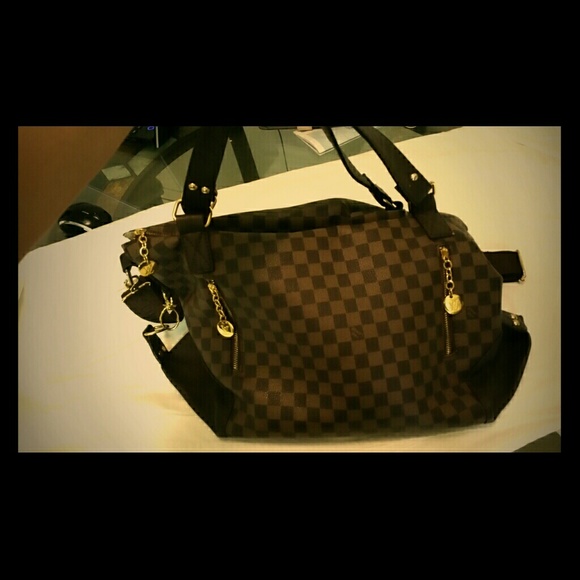Chick checkered slouch bag