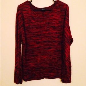 🍒2 for 9🍒Long sleeve black and red top
