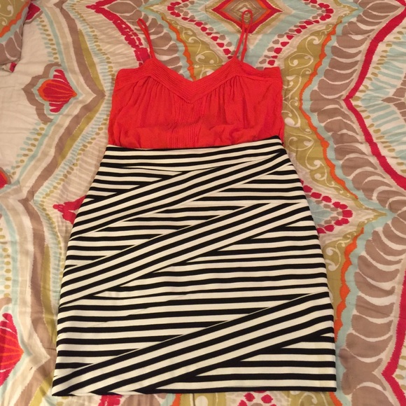 Coral dressy tank