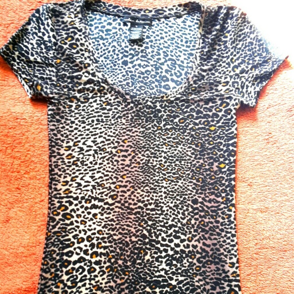Cheetah print Mega Fitted Long StretchTop