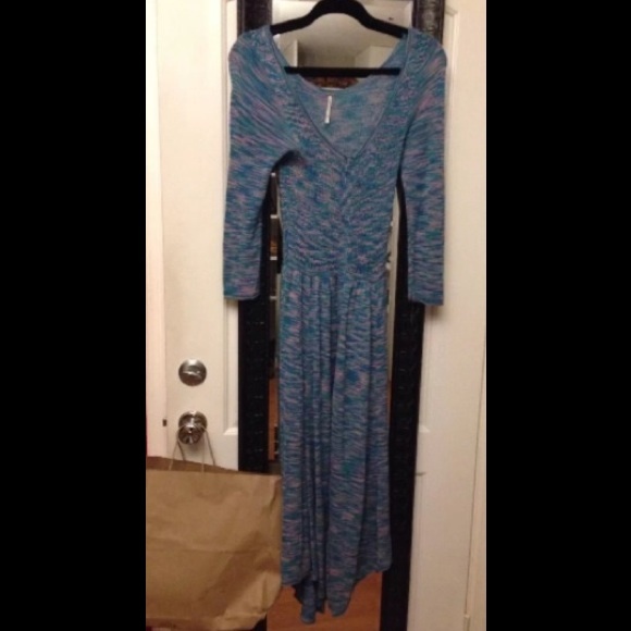 Free People Space Dye Henley Sweater Dress M - Picture 3 of 3