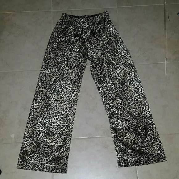 Polyester/spandex Cheetah Print Pj bottoms