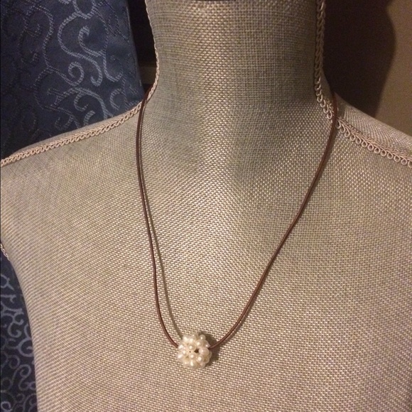 SG Jewelry - Leather Cluster Necklace