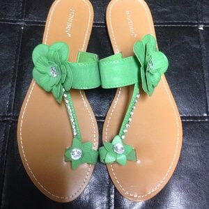 New Green sandals