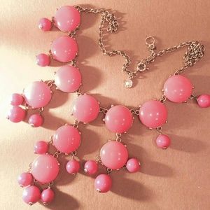 Hot pink J. Crew bubble necklace!