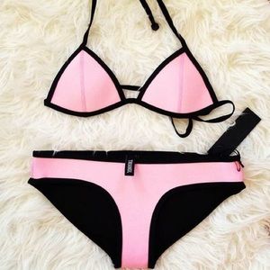 Pink TRIANGL bathing suit (Top S, Bottom M)