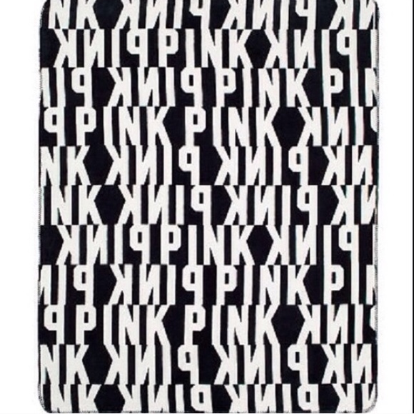B&W PINK Plush Blanket