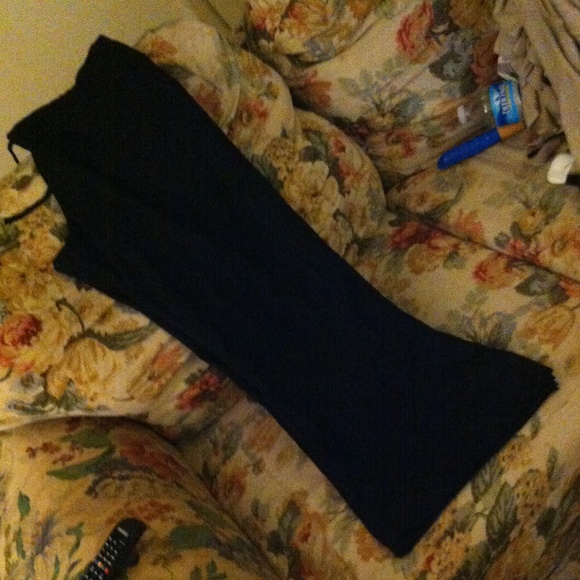 Black bootcut scrub pant - Picture 1 of 3