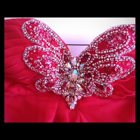 Precious Formals Ruby Red Prom Dress