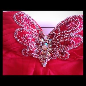 Precious Formals Ruby Red Prom Dress