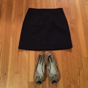 J.Crew navy wool blend mini