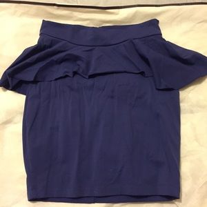 Bebe royal blue skirt
