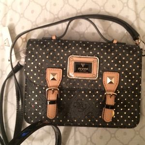 Brand new Guess Purse: Black with Gold detail