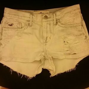 Hollister light blue high waisted shorts