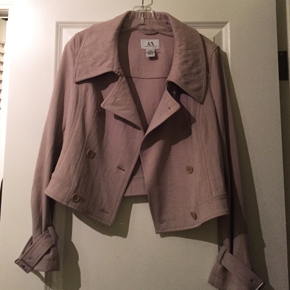 A/X jacket with overstated buckles