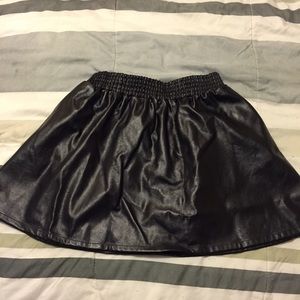Black Faux leather BCBGeneration skirt
