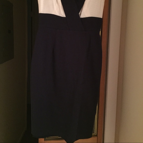 New Kay Unger Navy and White Dress - Picture 2 of 4