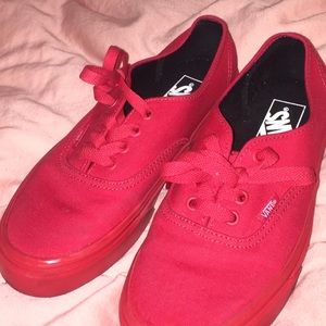 VANS ALL RED