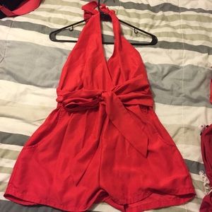 Red romper