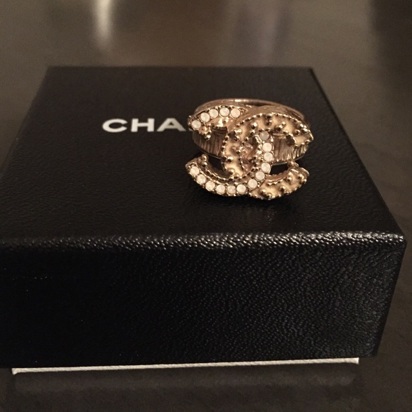 Authentic Chanel CC ring